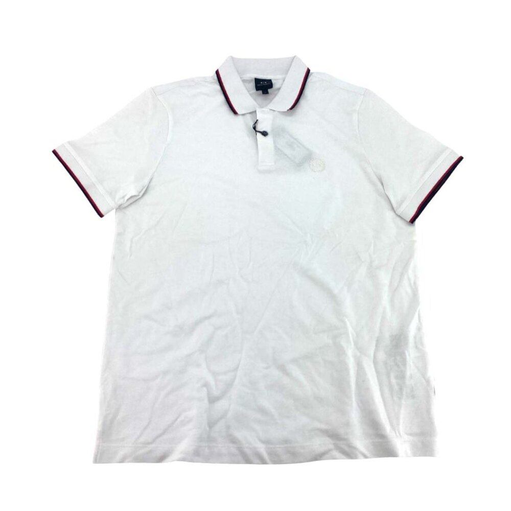 A/X Armani Exchange Men's White Polo Shirt | Logo | Size Large **NEW - Picture 1 of 3